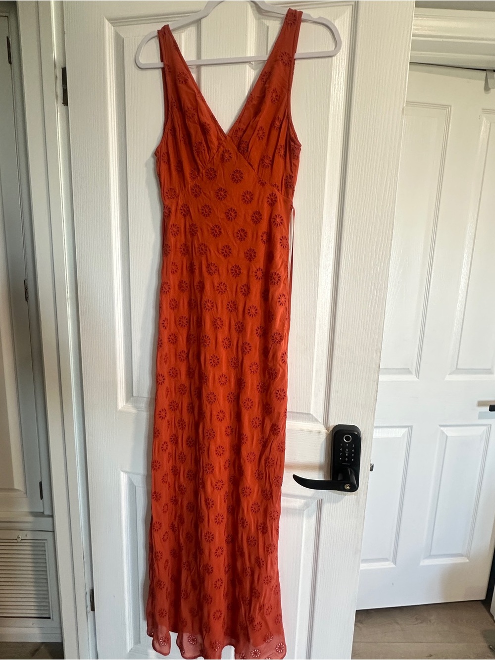 Realisation Par The Freya in sunrise Orange Floral-Print Sleeveless Maxi Dress